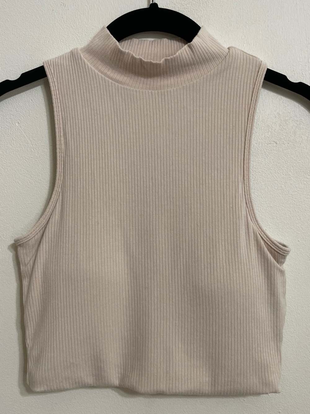 Klassy Network Tan Sleeveless Crop Tank
